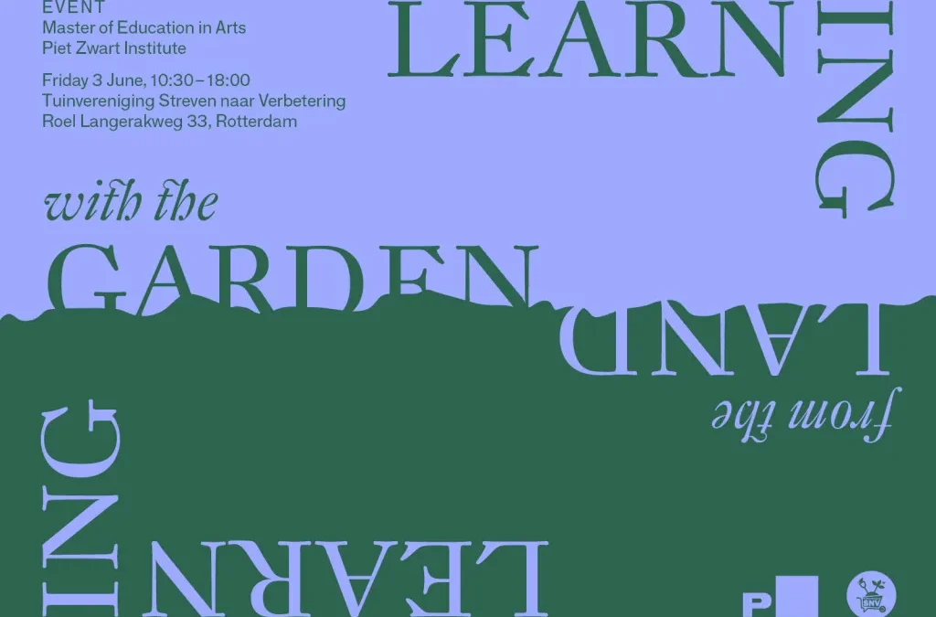 3 juni: Learning with the garden, learning from the land